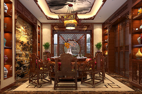 许昌温馨雅致的古典中式家庭装修设计效果图